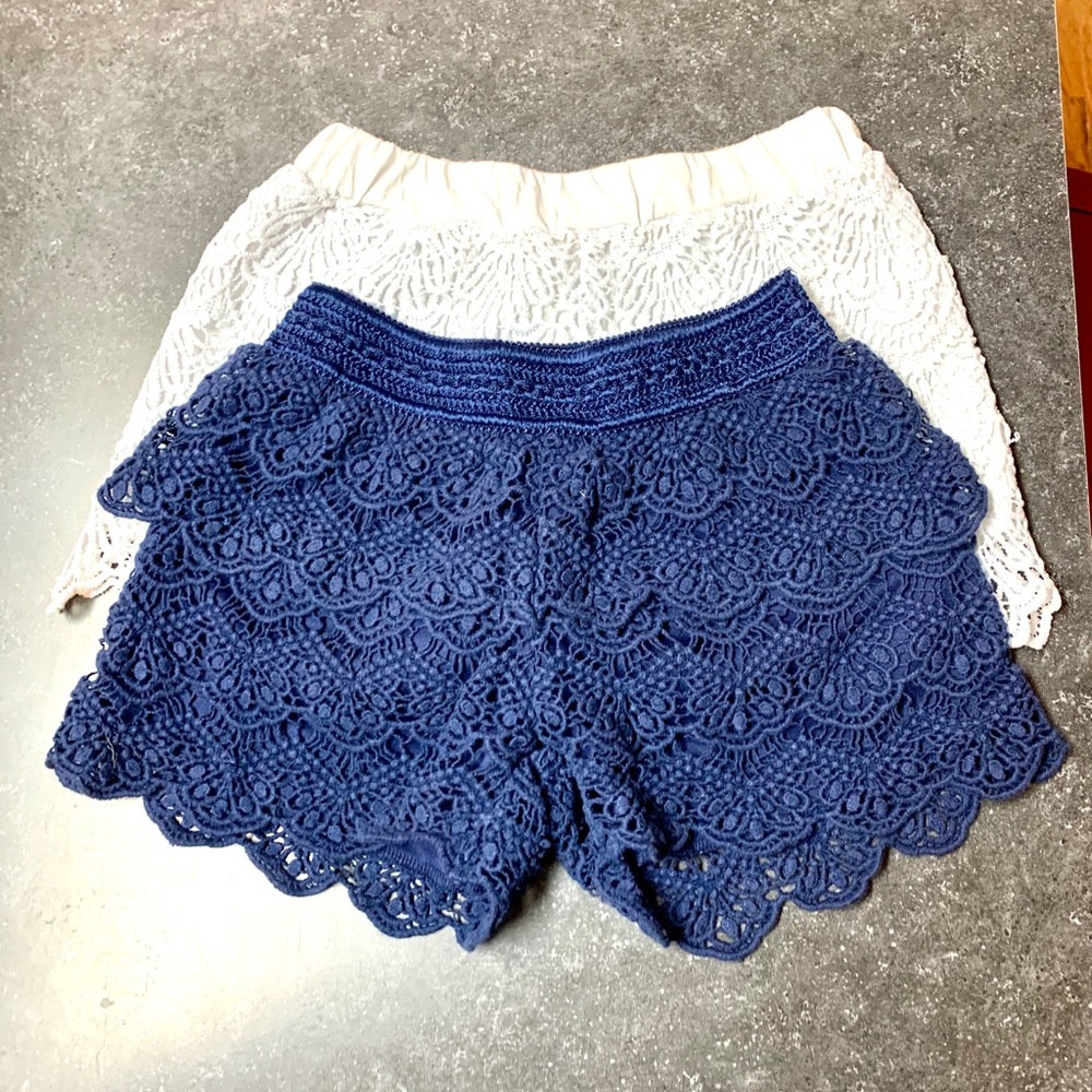 Girls lace shorts